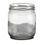 Pot en verre 425ml TO82 pour 500g de miel